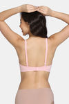 Zivame Padded Wired 3/4th Coverage T-Shirt Bra - Powder Pink — thumbnail 2
